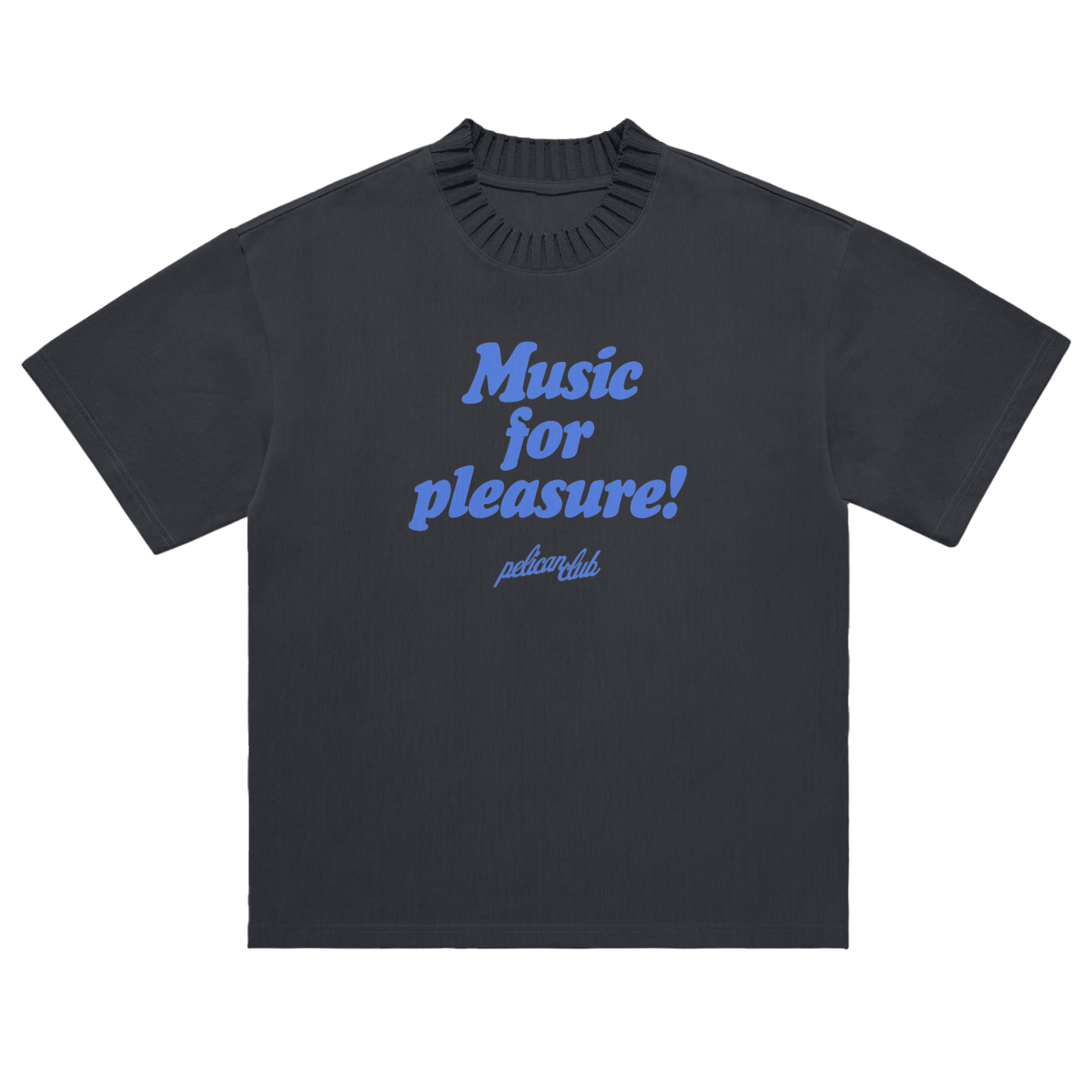 Music for Pleasure - Heavyweight Knitted Round Neck T-Shirt
