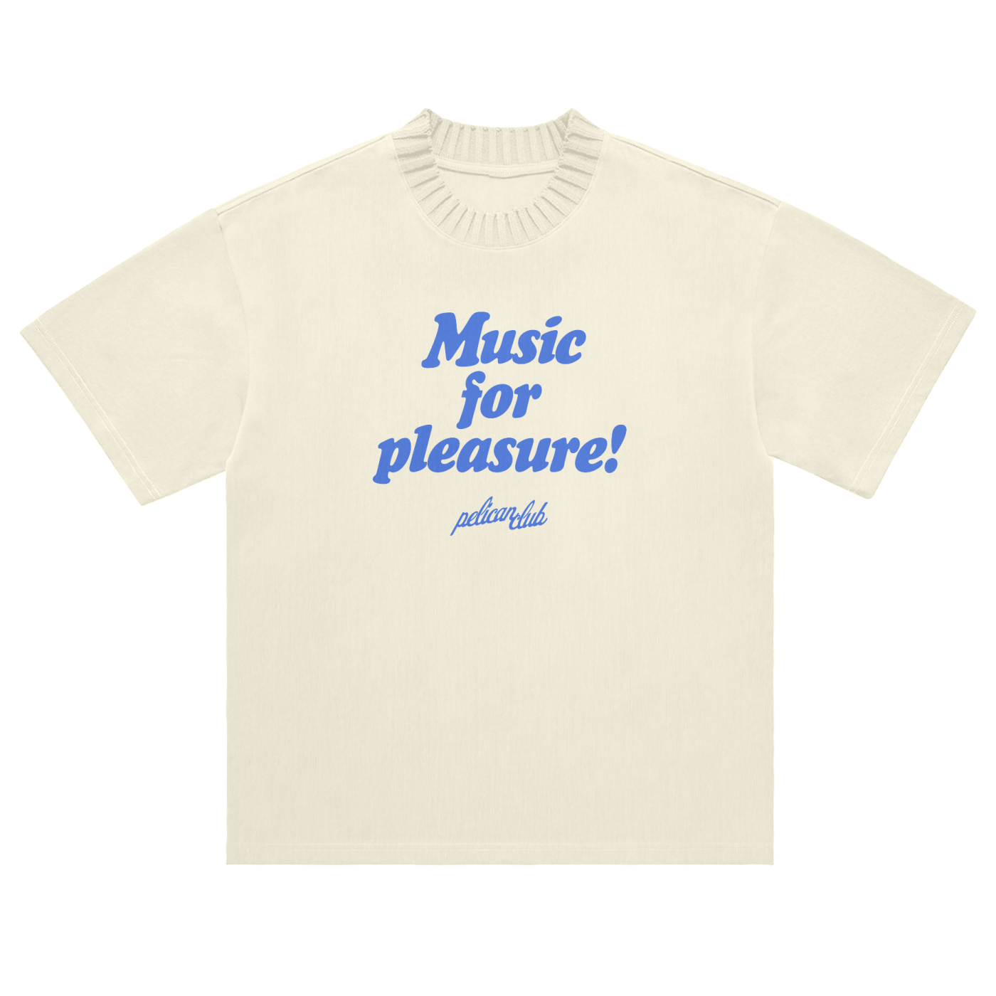 Music for Pleasure - Heavyweight Knitted Round Neck T-Shirt