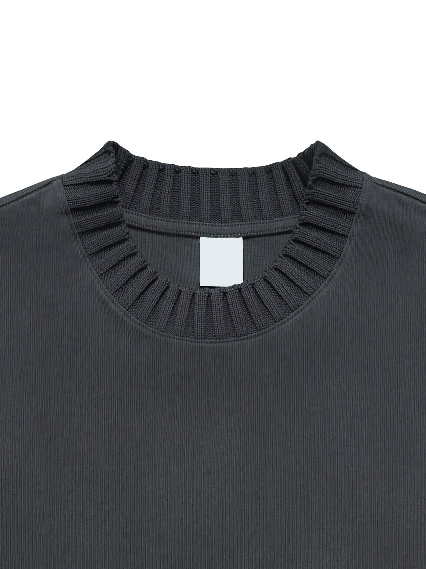 Music for Pleasure - Heavyweight Knitted Round Neck T-Shirt