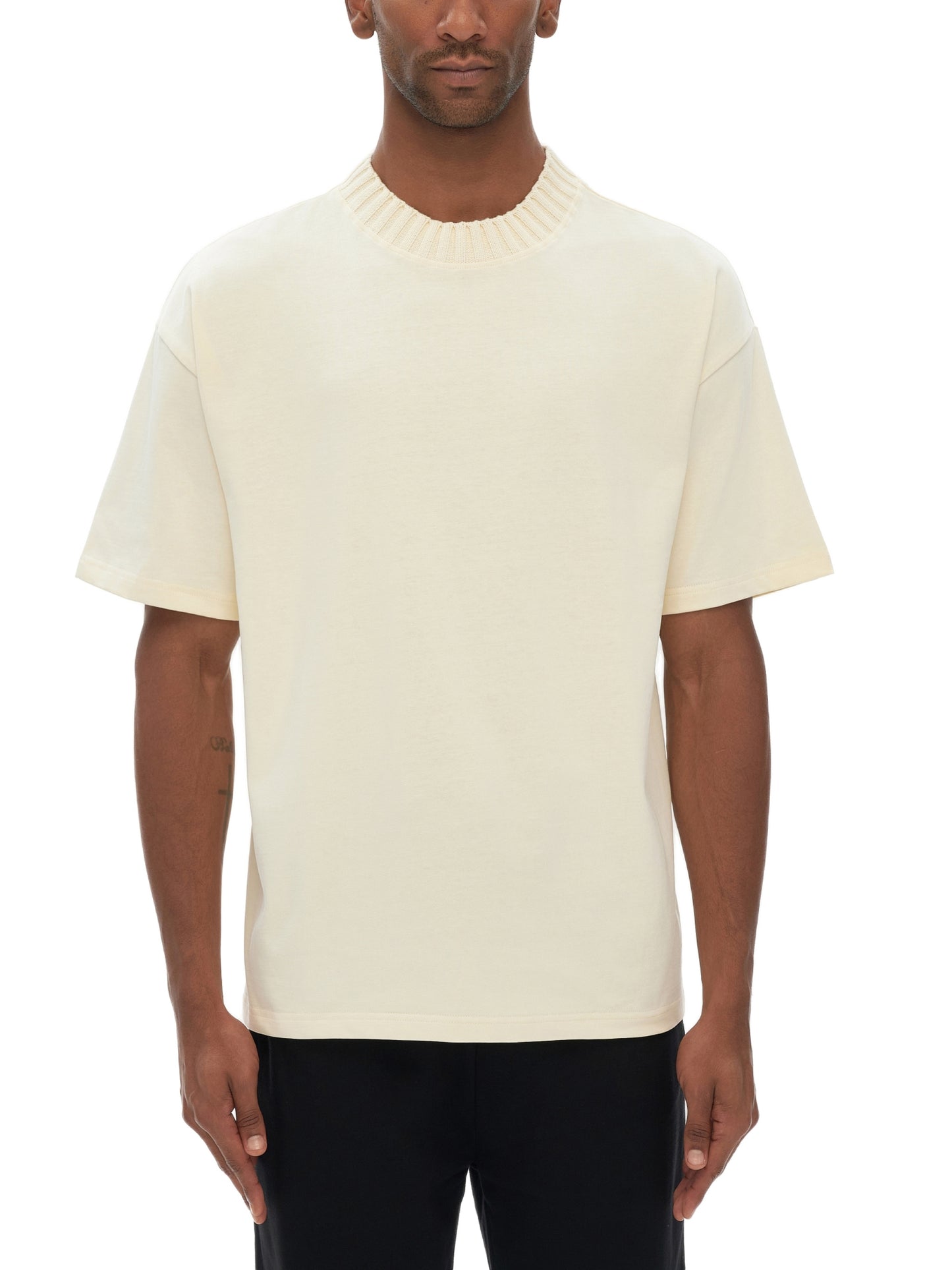 Music for Pleasure - Heavyweight Knitted Round Neck T-Shirt