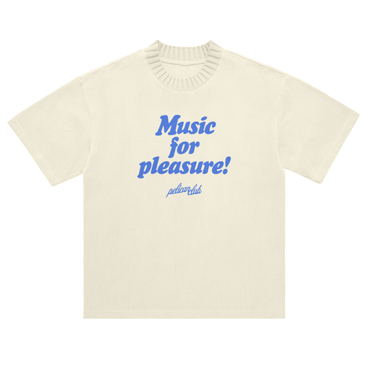 Music for Pleasure - Heavyweight Knitted Round Neck T-Shirt